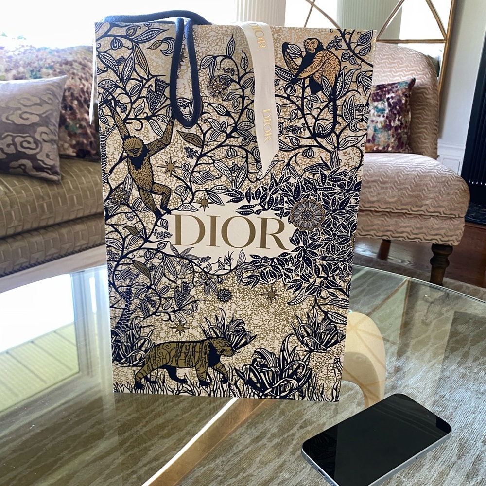 Dior Luxury Bag with Black and Gold Design